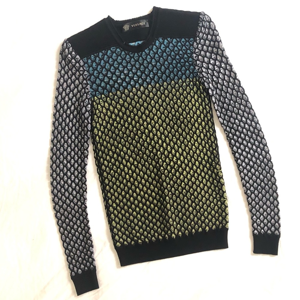 Versace Eyelet Sweater